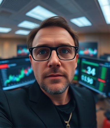 advanced monetization analytics, focused expression, tracking performance metrics, photorealistic, data analytics lab with multiple monitors, highly detailed, real-time data projections, 4k resolution, contrasting shades, soft lighting, shot with a fisheye lens